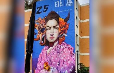 Embajador de Japón en México elogia nuevo mural en Iztapalapa