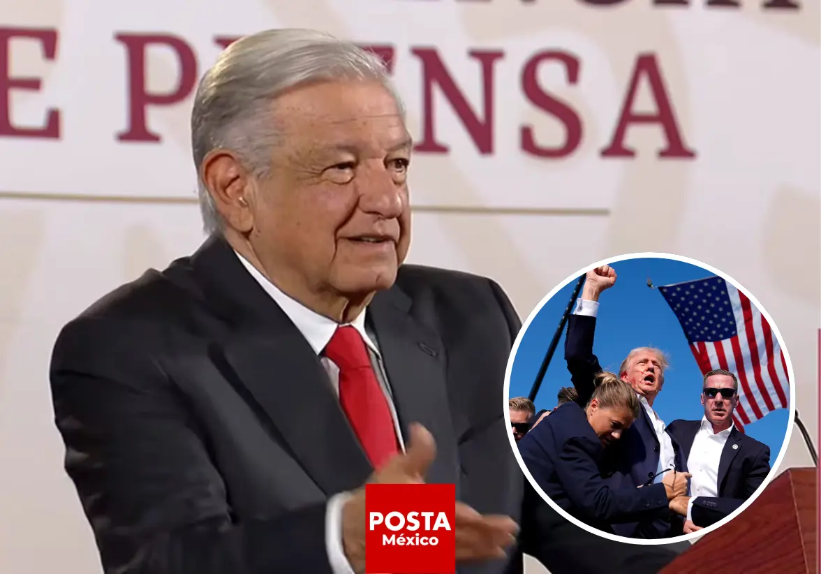 AMLO condena el atentado contra Donald Trump y llama a la paz