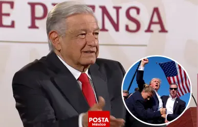 AMLO condena el atentado contra Donald Trump y llama a la paz