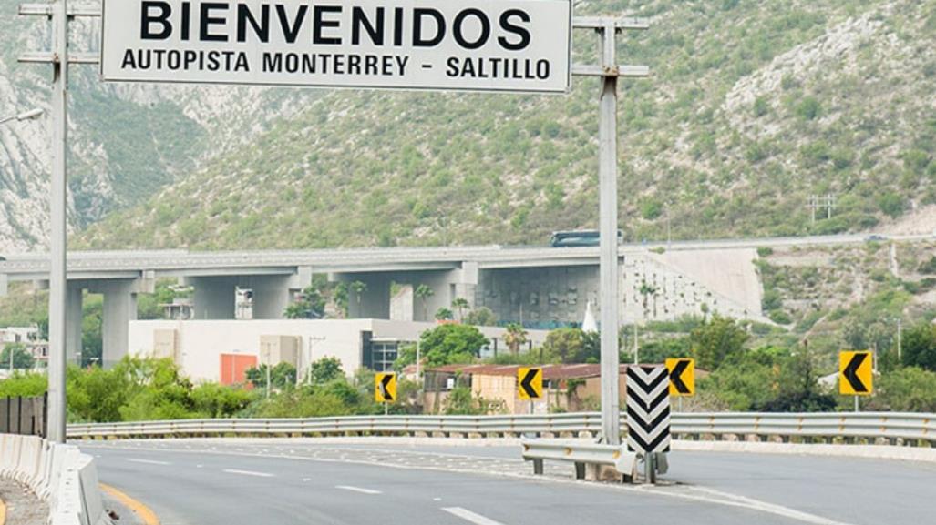 Reducen carril de alta velocidad en carretera Monterrey Saltillo por trabajos