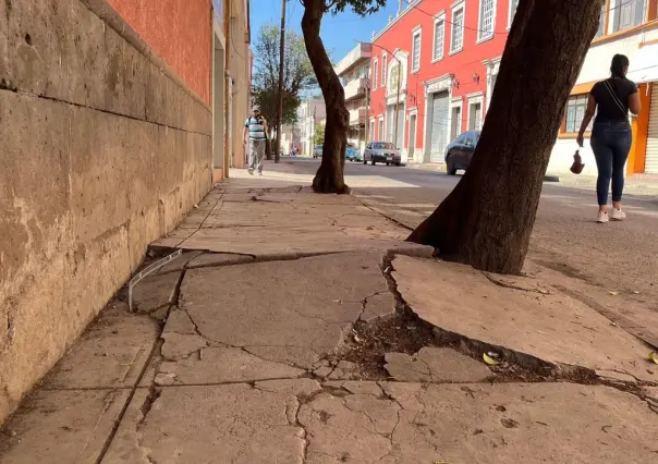 En pausa la rehabilitación a banquetas del Centro Histórico