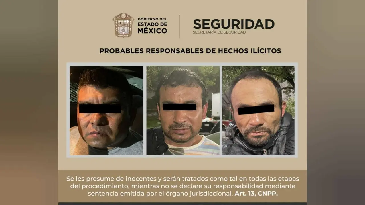 Caen tres de célula delictiva dedicada al robo de vehículos
