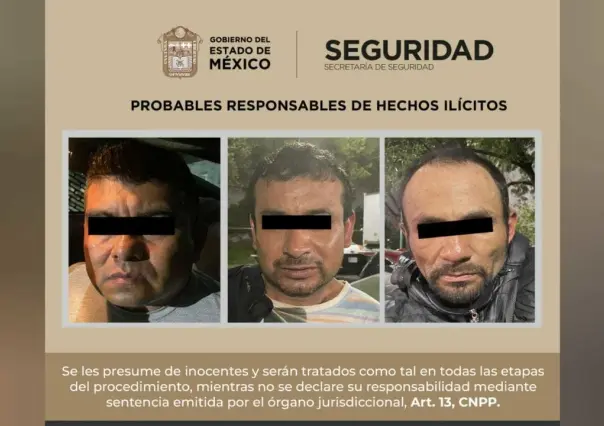 Caen tres de célula delictiva dedicada al robo de vehículos