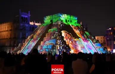 Espectáculo maya ilumina el Zócalo con la historia de Felipe Carrillo Puerto