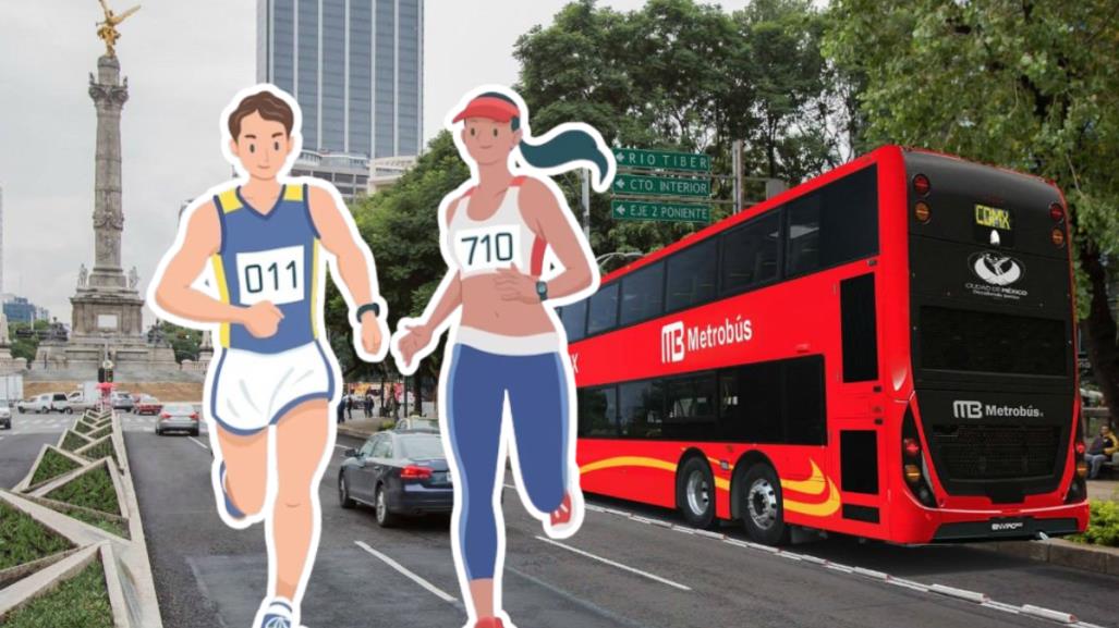 Cerrarán estas estaciones del Metrobús por el Medio Maratón de la CDMX