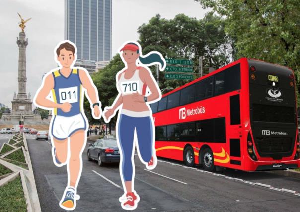 Cerrarán estas estaciones del Metrobús por el Medio Maratón de la CDMX