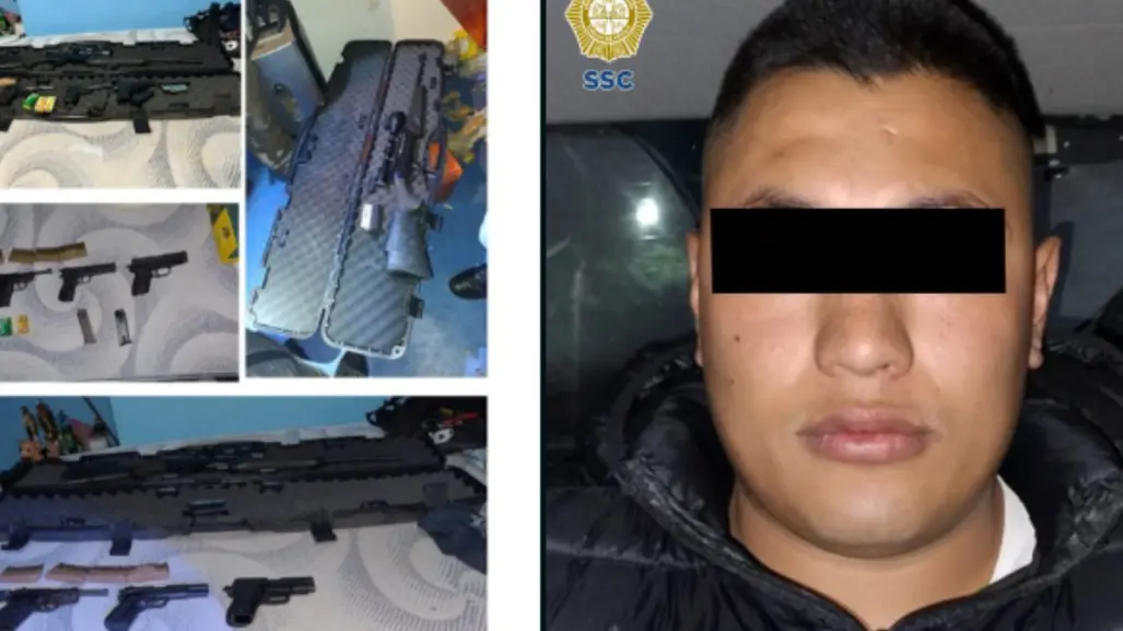 SSC asegura domicilio con armas de fuego y detiene a sospechoso en Iztapalapa