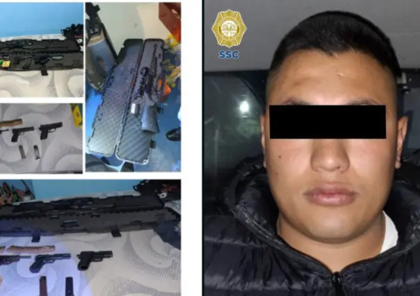 SSC asegura domicilio con armas de fuego y detiene a sospechoso en Iztapalapa