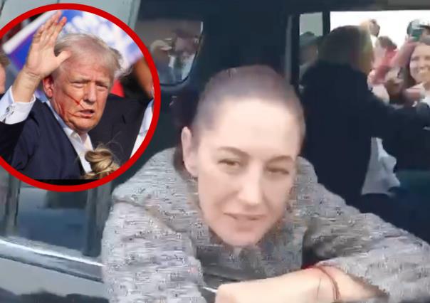 Claudia Sheinbaum Pardo condena violencia en acto de campaña de Trump (VIDEO)