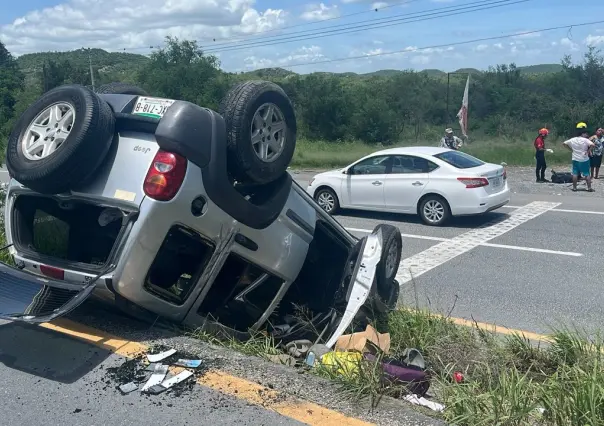 Accidente carretero deja a una persona sin vida en Montemorelos