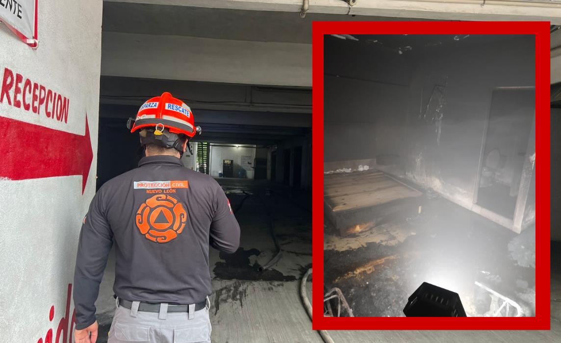 Incendio Motel de Monterrey. Foto: PCNL