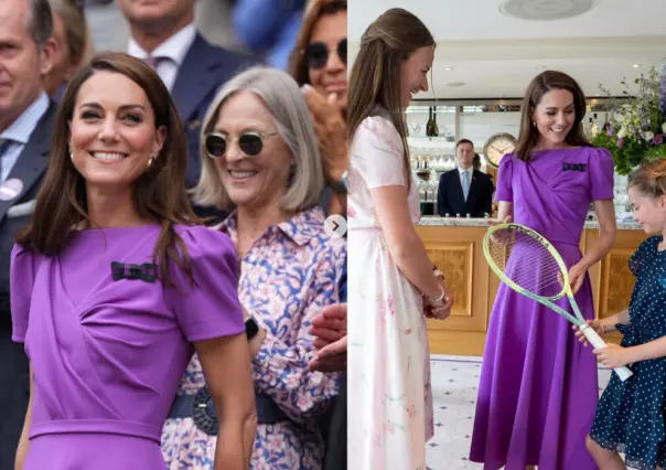 Kate Middleton reaparece sonriente en la final masculina de Wimbledon