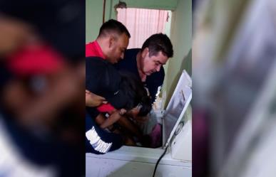 Rescate en Torreón: Niña de 4 años liberada de una lavadora