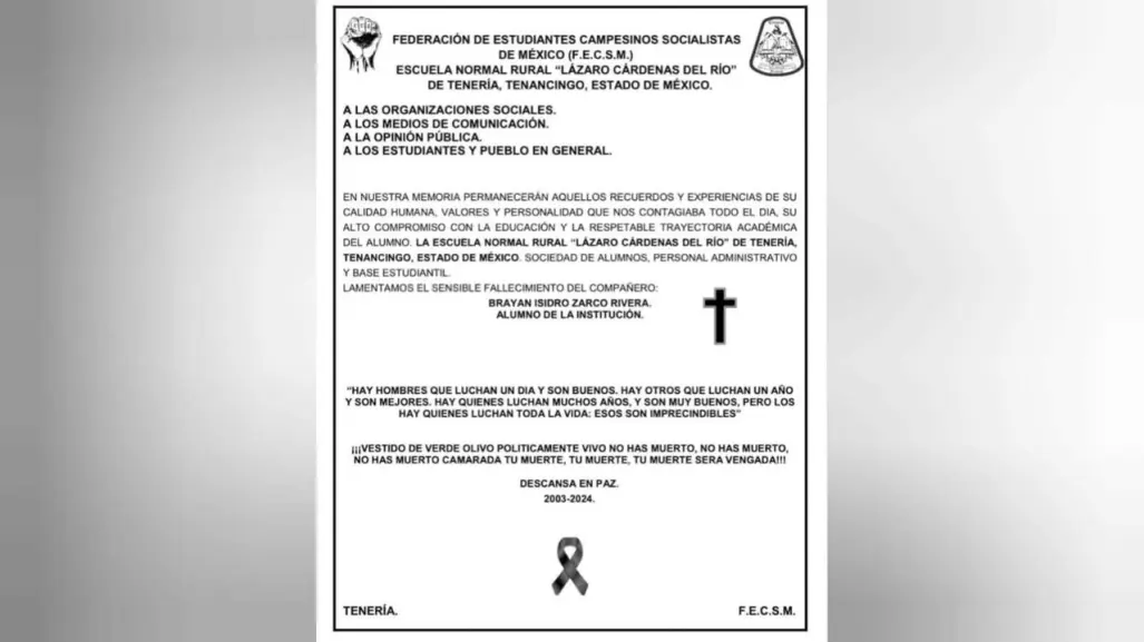 Muerte de alumno en novatada: Investigación en curso