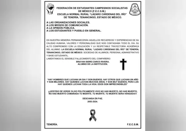 Muerte de alumno en novatada: Investigación en curso