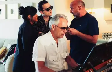 VIDEO: Andrea Bocelli se equivoca y presenta a Nodal como sudamericano