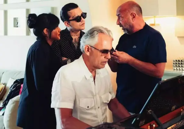 VIDEO: Andrea Bocelli se equivoca y presenta a Nodal como sudamericano