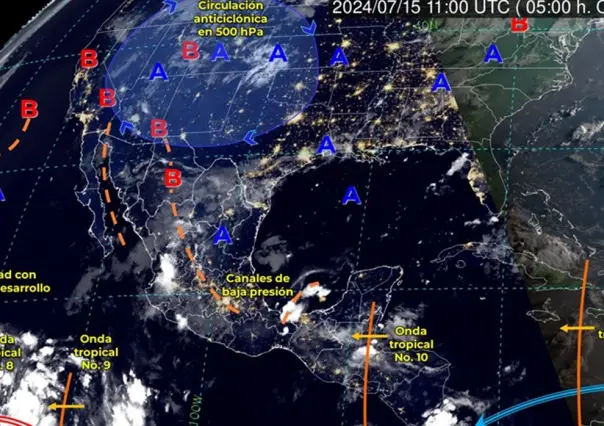 Se pronostican lluvias puntuales muy fuertes en 12 estados del país