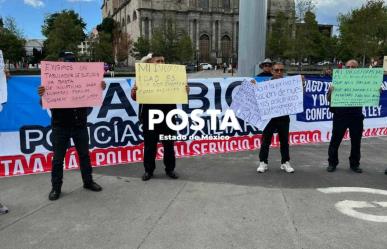 Solución o paro laboral, advertencia de policías auxiliares en Edomex (VIDEO)