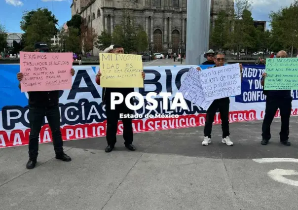 Solución o paro laboral, advertencia de policías auxiliares en Edomex (VIDEO)