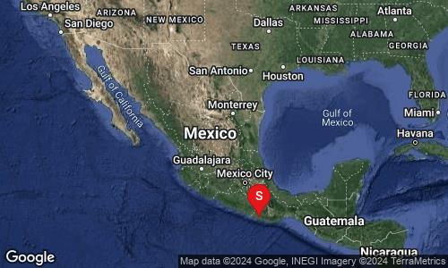 SISMO Magnitud 5.0 Loc  38 km al SURESTE de PINOTEPA NACIONAL. Imagen: @SismologicoMx