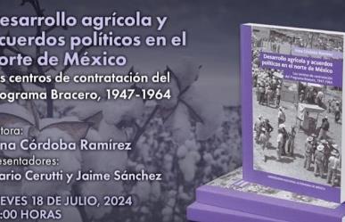 Libro Desarrollo agrícola y acuerdos políticos: Presentación en Museo de Historia Mexicana