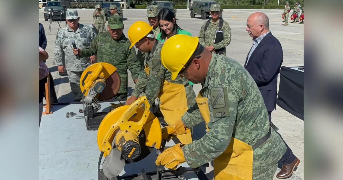 Destrucción de armas en el 69 Batallón de Infantería / Foto: Leslie Delgado