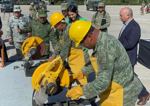 Ejército Mexicano destruye más de 600 armas decomisadas y donadas en Saltillo