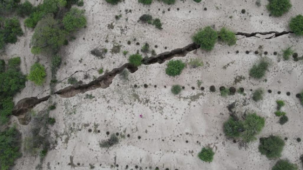 El Ejido Mamaleón, en Tula, también dañado por grietas en la tierra