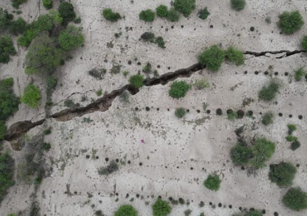 El Ejido Mamaleón, en Tula, también dañado por grietas en la tierra