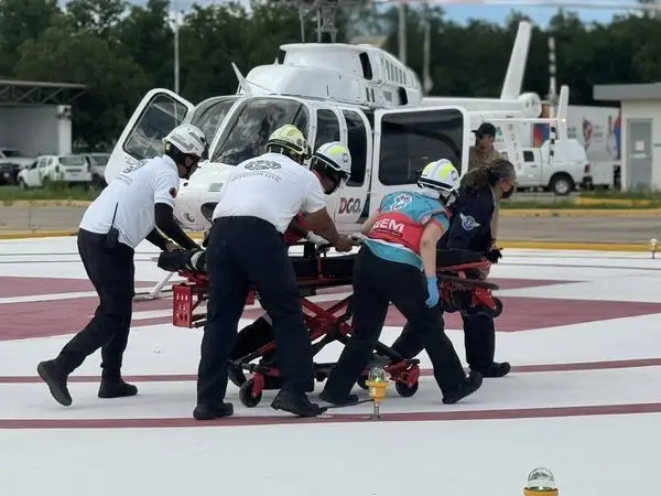 Trasladan en helicóptero a una persona electrocutada en Rodeo