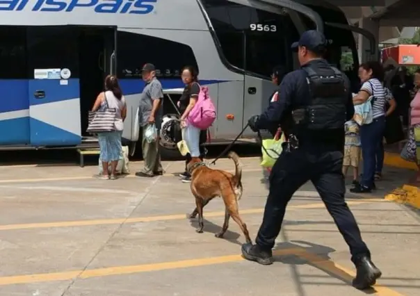 Mantiene Guardia Estatal proximidad en centrales de autobuses