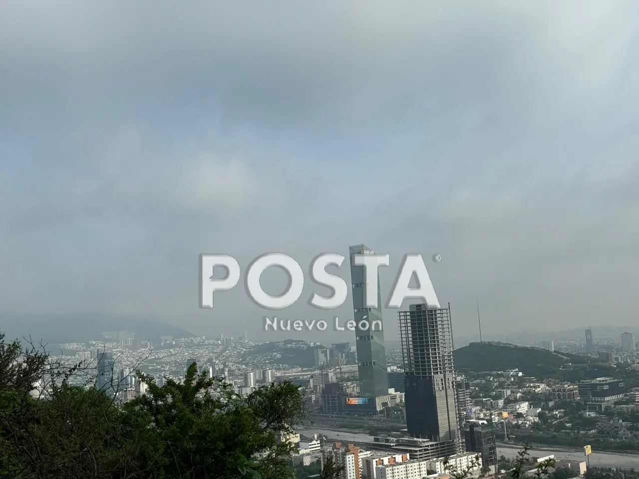 La mala calidad del aire es visible para los ciudadanos del área metropolitana de Monterrey. Foto: Diego Beltrán