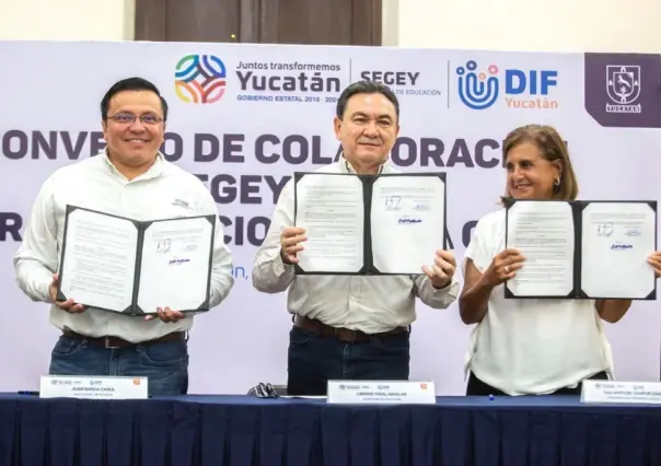 Casa Otoch: Segey y DIF Yucatán firman convenio para garantizar la educación