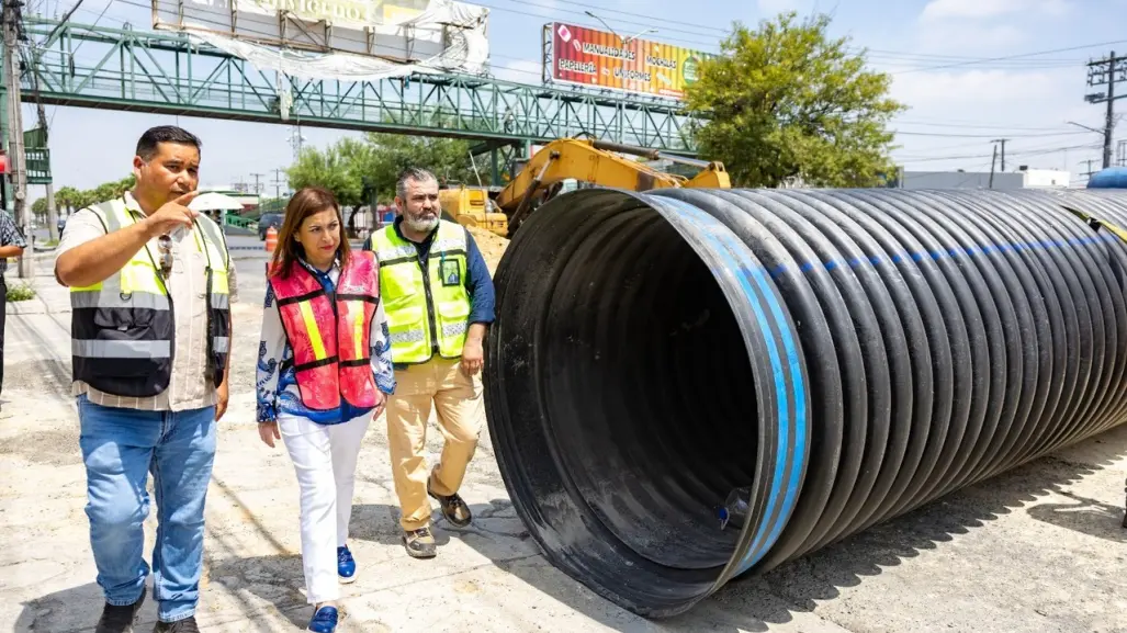 Alcaldesa Cristina Díaz supervisa avances en obras en Guadalupe