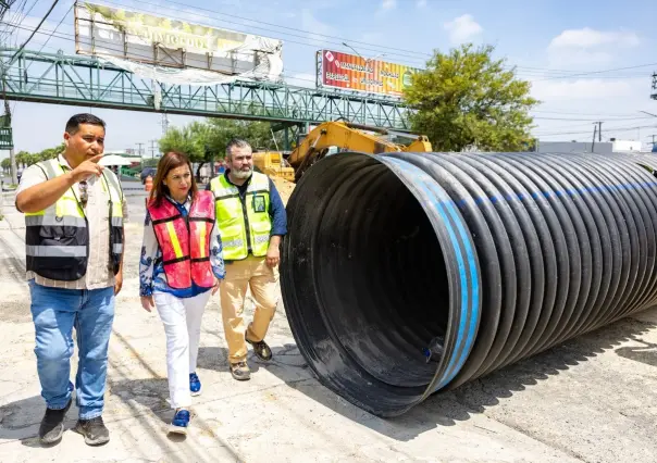 Alcaldesa Cristina Díaz supervisa avances en obras en Guadalupe