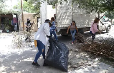 Realizan descacharrización en colonias de García, Nuevo León