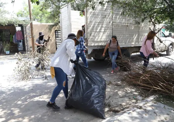 Realizan descacharrización en colonias de García, Nuevo León