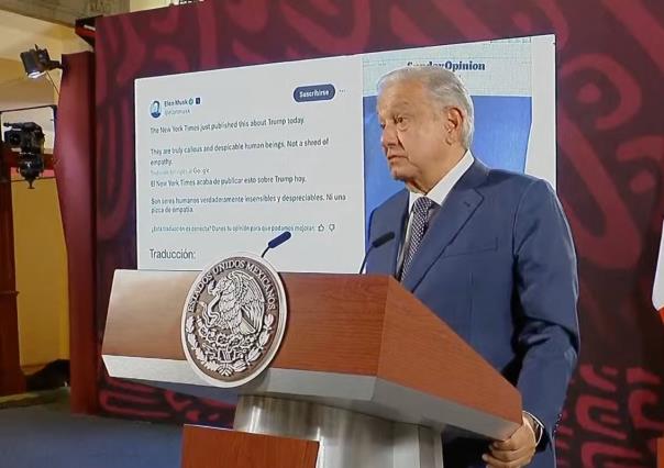 AMLO critica a The New York Times por editorial sobre Trump tras atentado