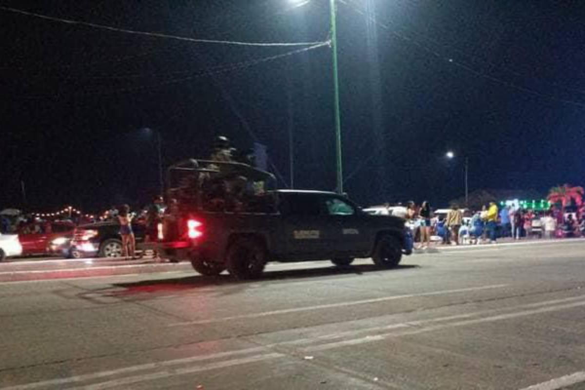 Operativo de Fuerzas Federales en playa Miramar, Ciudad Madero. Foto: Posta Tamaulipas