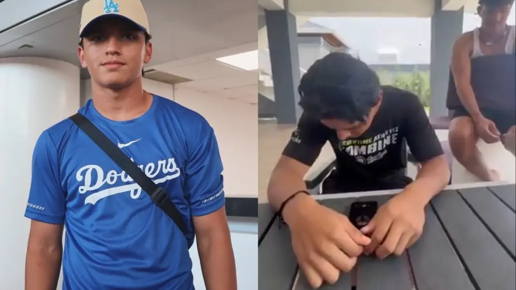 Ezequiel Rivera firma con Los Dodgers y le avisa por teléfono a su madre