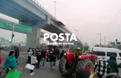 Pobladores de Tonanitla bloquean autopista al AIFA por límites territoriales