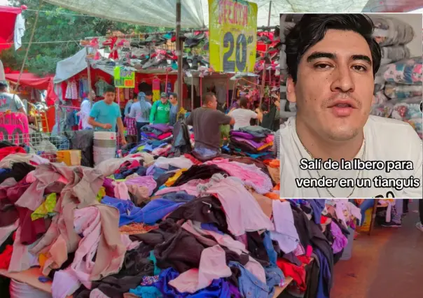 ¡De la Ibero al tianguis! Joven se viraliza por su éxito como comerciante