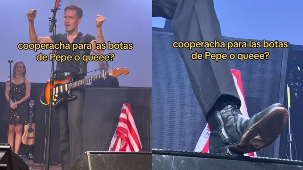 Pepe Madero: Balconeado usando botas rotas en pleno concierto