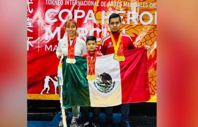 Atletas de Coahuila ganan oro en Copa Mundial de wushu-kung fu en Argentina