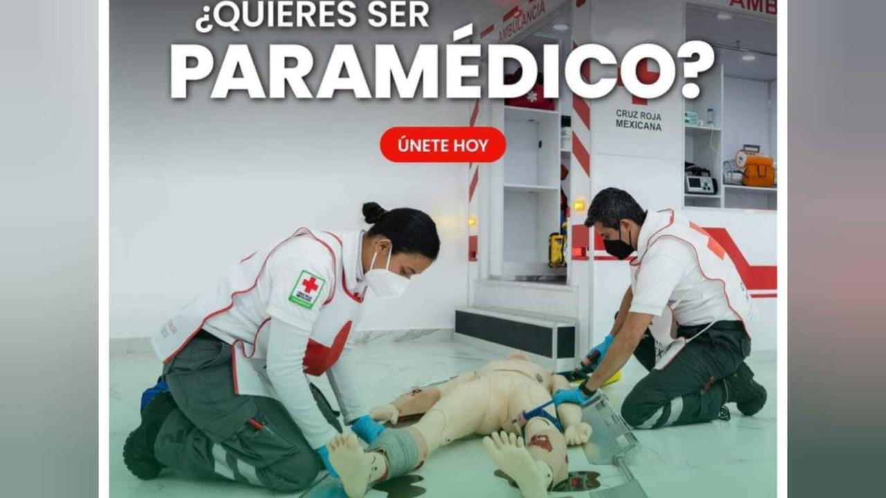 Cruz Roja Mexicana: Diplomado en Atención Médica Prehospitalaria. Foto: RRSS