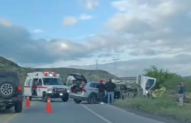 Varios lesionados tras accidente en carretera Saltillo - Zacatecas