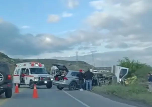 Varios lesionados tras accidente en carretera Saltillo - Zacatecas