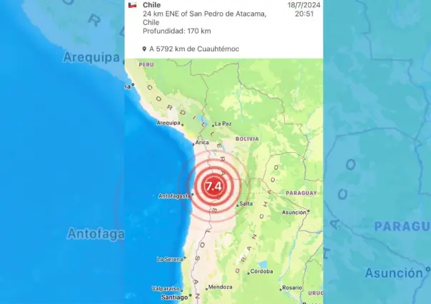 Un terremoto de magnitud 7.3 sacude Chile sin causar heridos ni daños mayores