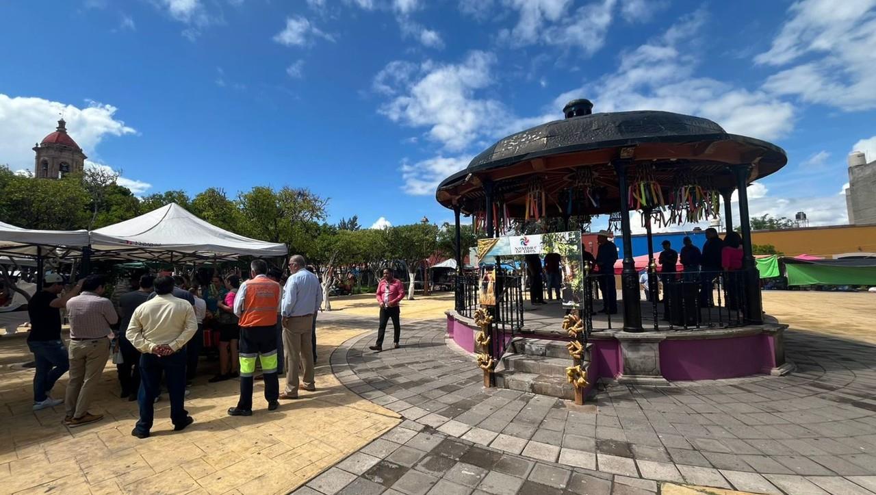 Kiosko de la plaza principal en Nombre de Dios. Foto: Jesús Carrillo.